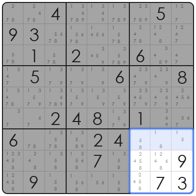 sudoku empty rectangle